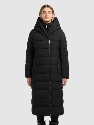 khujo - Sobretudo de inverno 'Sanve' em preto: frente