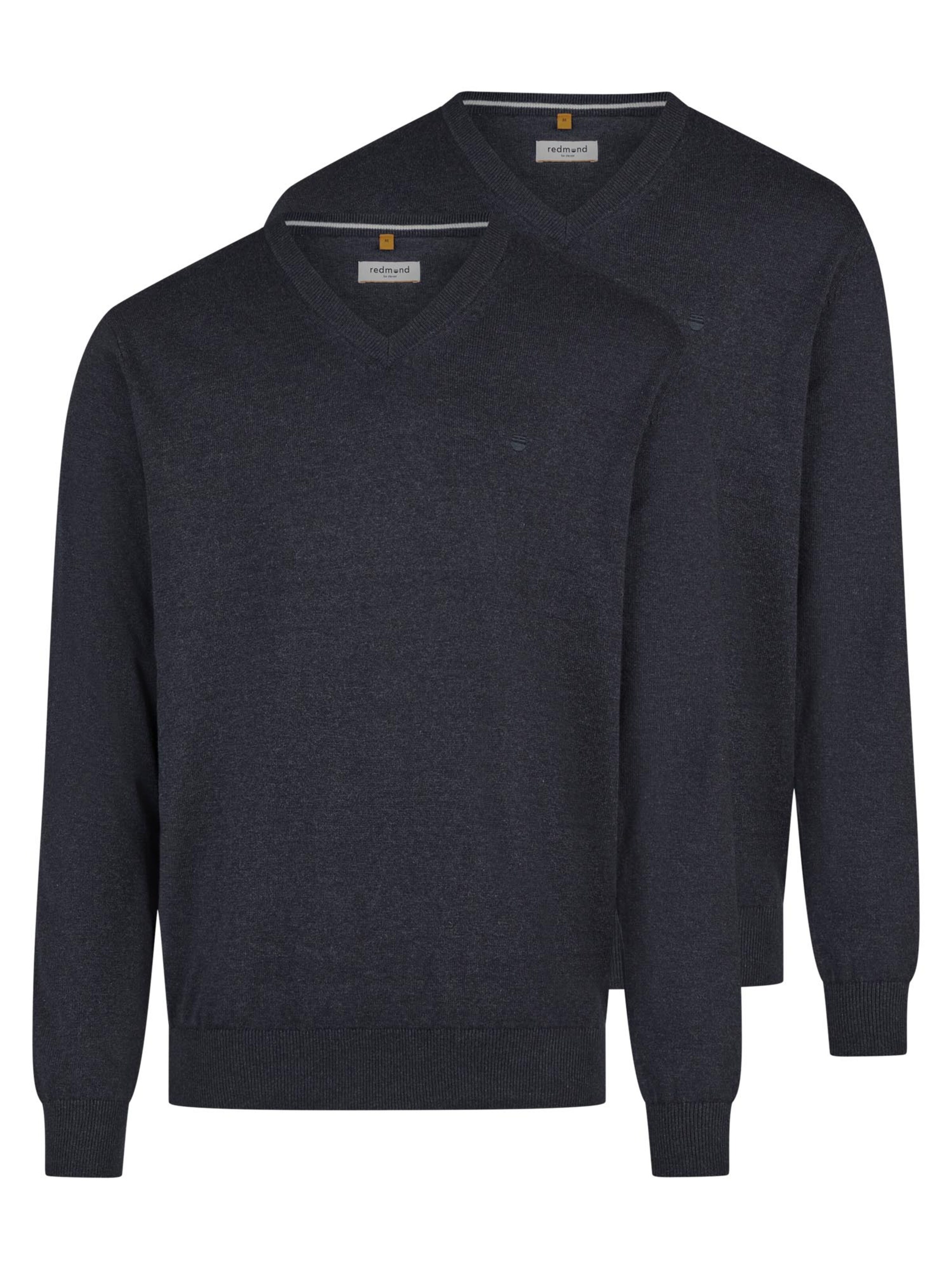redmond Pullover 'Basic'‌‌‌‌‌‌‌‌ in Blau: Vorderseite