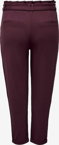 ONLY Carmakoma Regular Pleat-Front Pants in Purple