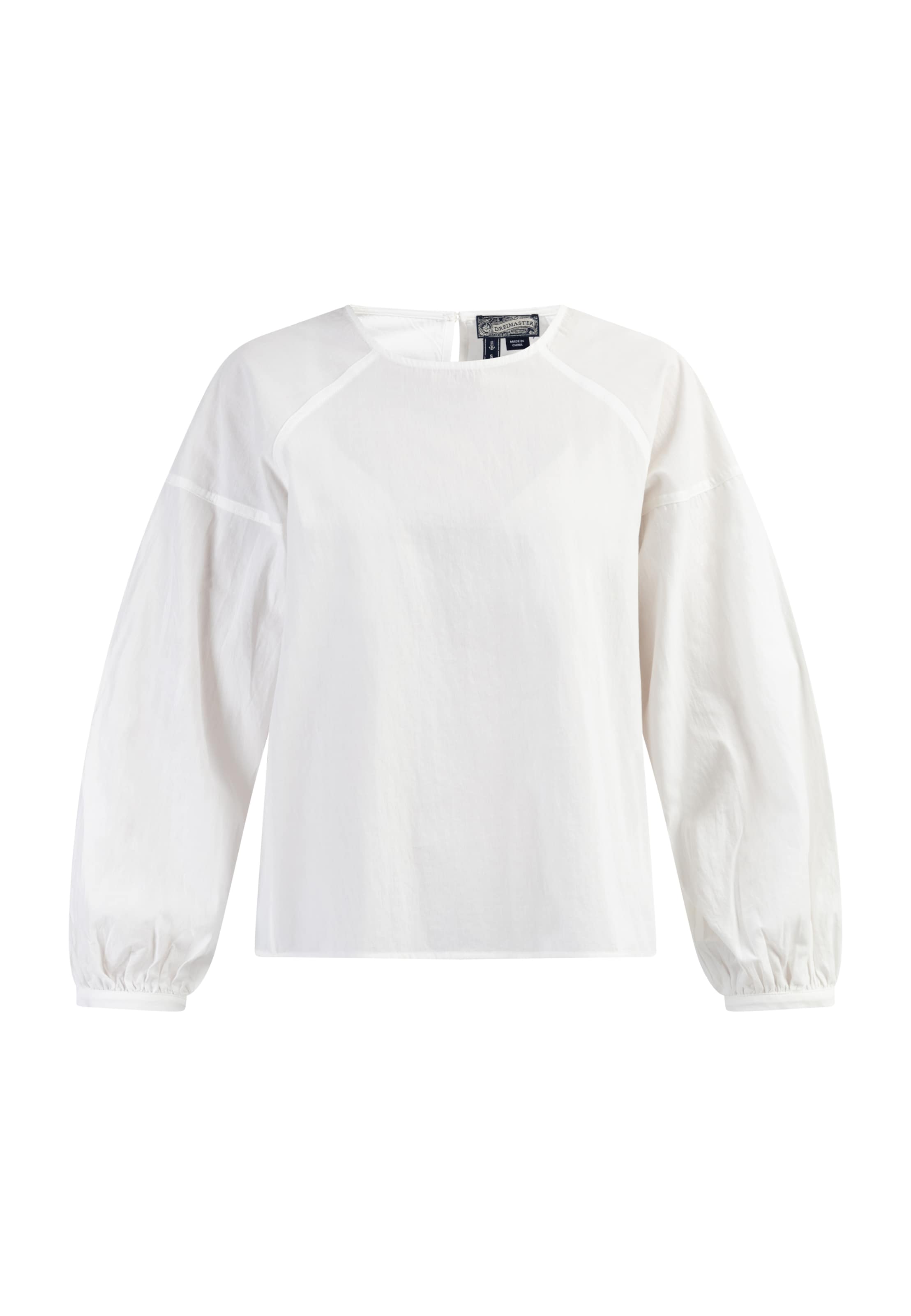 DreiMaster Vintage Μπλούζα σε λευκό: μπροστά