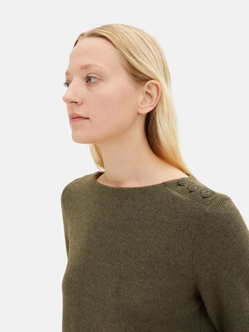 TOM TAILOR Sweater in Green
