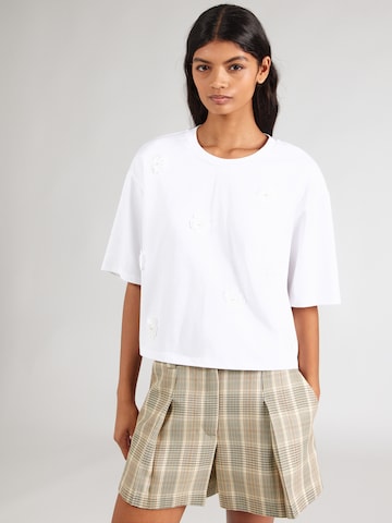 NÜMPH Shirt 'FLEURA' in White: front