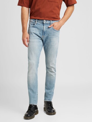 G-Star RAW - Skinny Calças de ganga em azul: frente