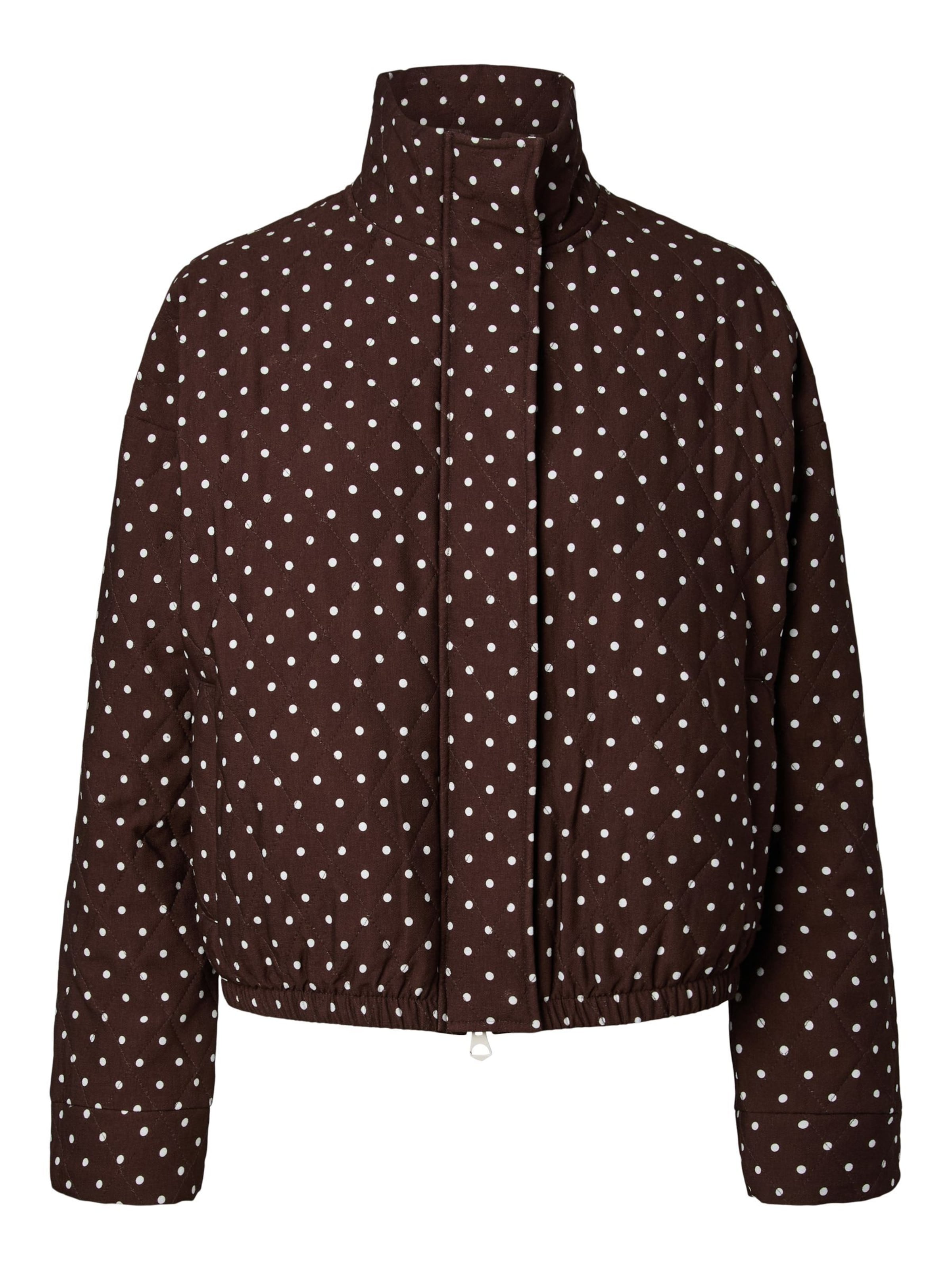 PIECES Between-season jacket 'PCFamilla' in Brown: front