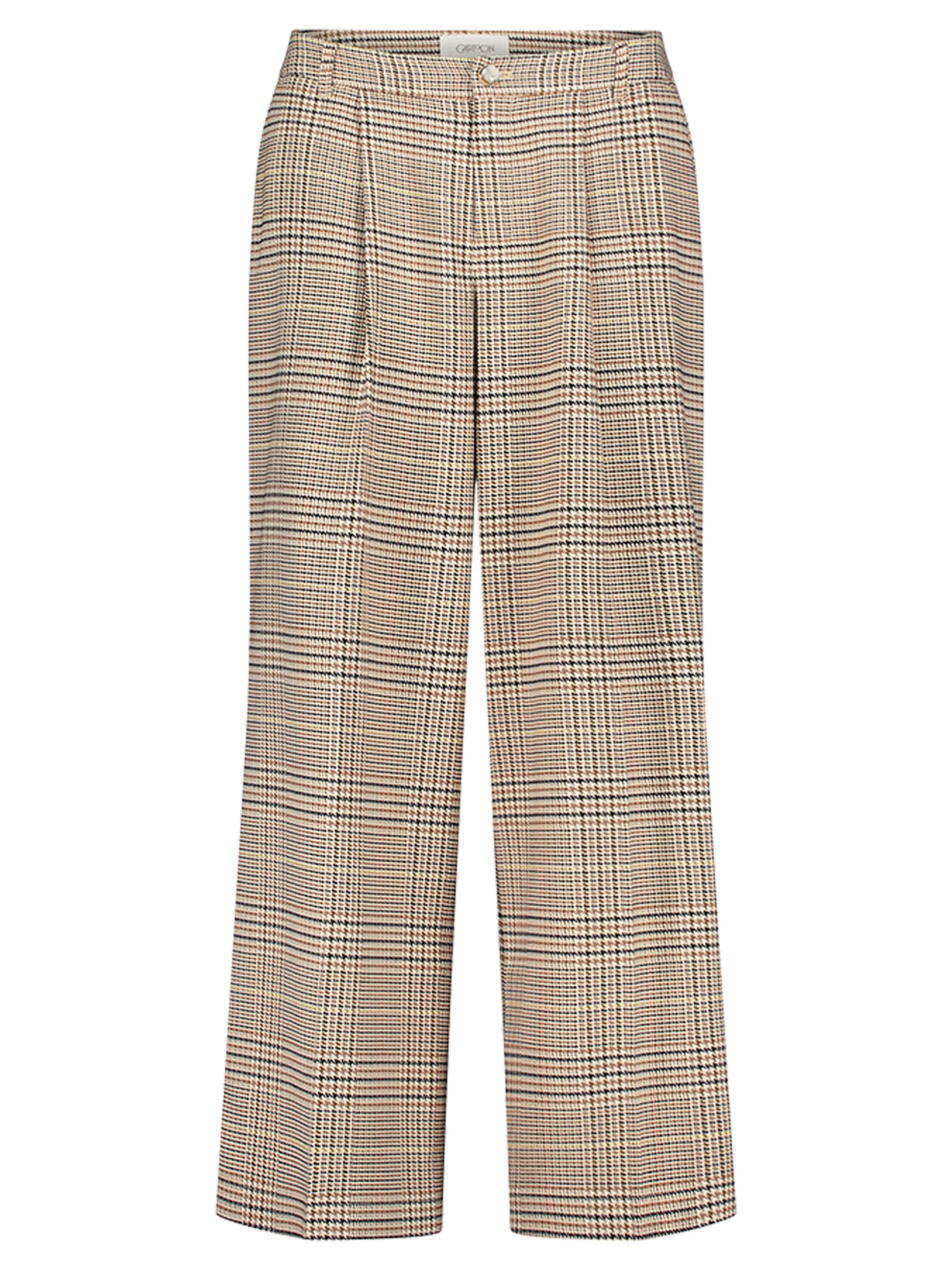 Wide Leg Pantalon à pince Cartoon en marron : devant