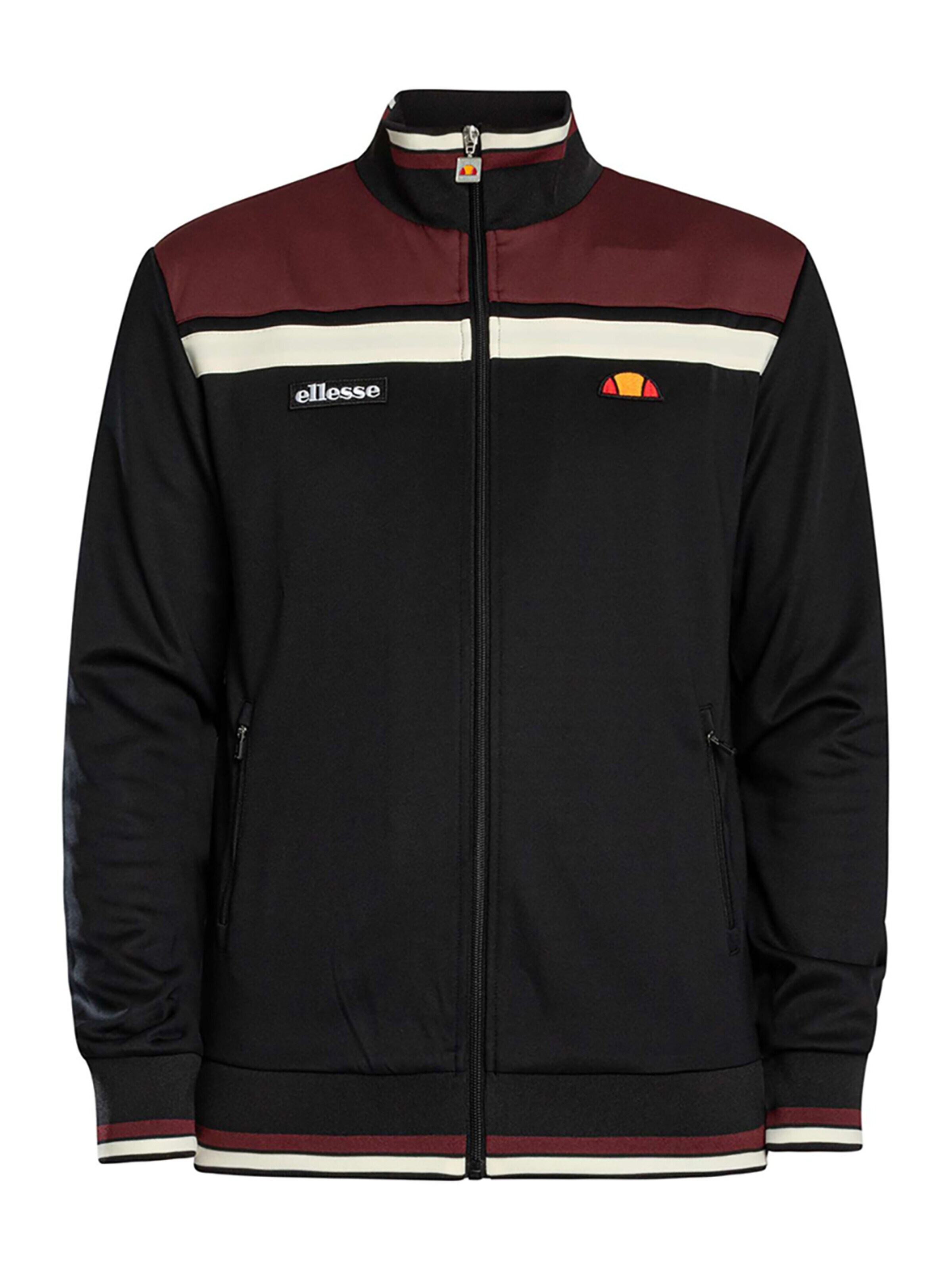 ELLESSE Кофта на молнии 'Vignola' в Черный: спереди