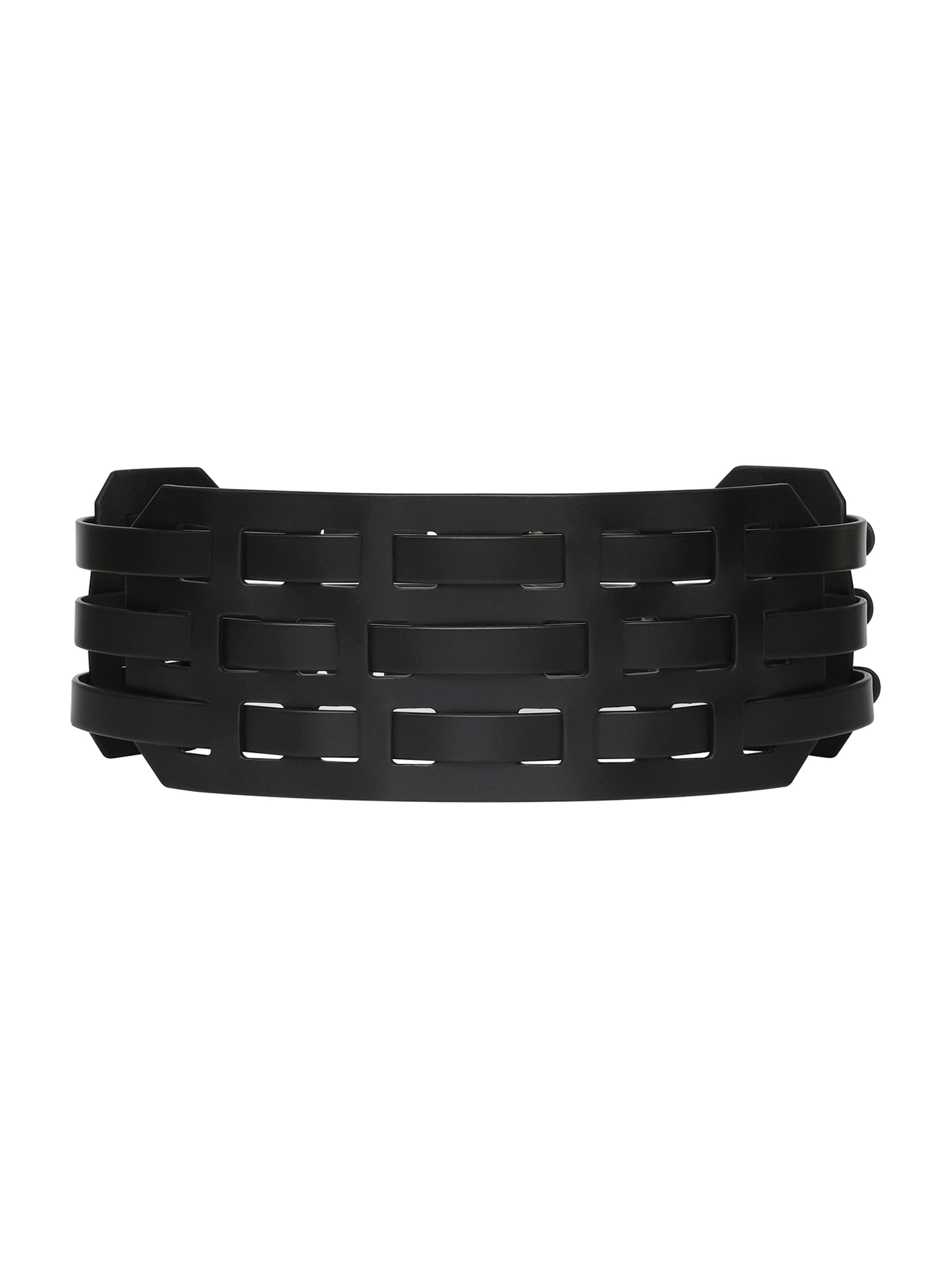 Haute Cuir Belt 'Arlo Wide Belt' in Black: front