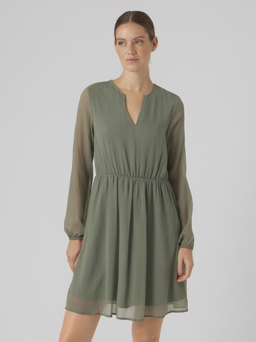 VERO MODA Kleid 'Villa' in Grün: Vorderseite