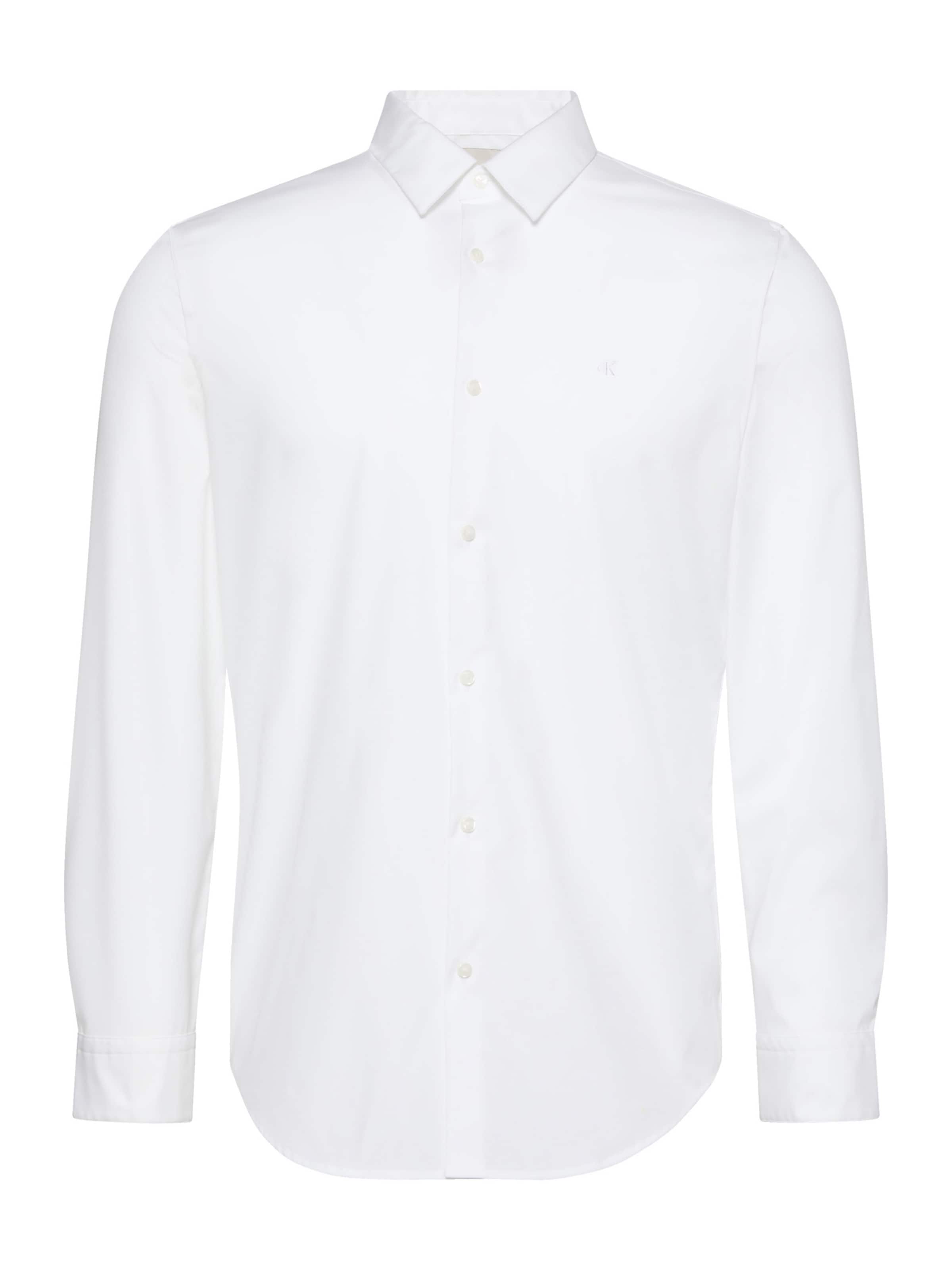 Calvin Klein Slim fit Koszula w kolorze biały: przód