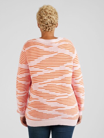 ONLY Carmakoma Pullover 'Emma' in Orange