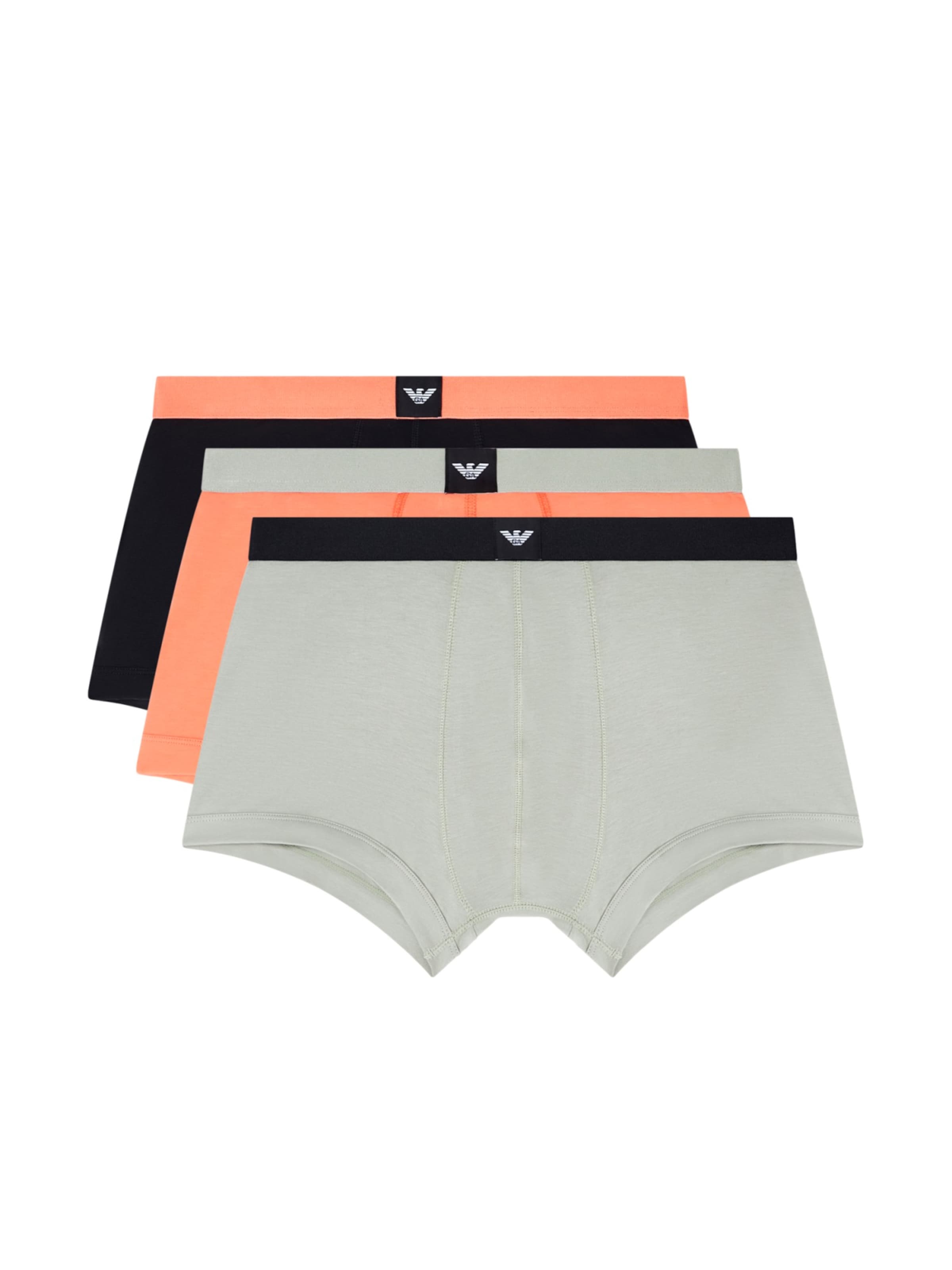 Boxer Emporio Armani di colore grigio / arancione / nero, Visualizzazione prodotti
