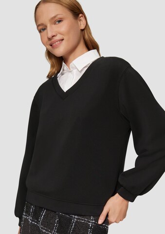 s.Oliver Sweatshirt in Black