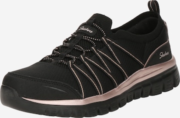 SKECHERS Slip on -tennarit 'Graceful' värissä musta: etupuoli