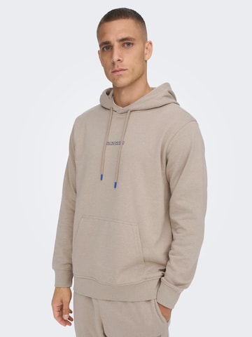 Sweat-shirt 'Elon' Only & Sons en gris