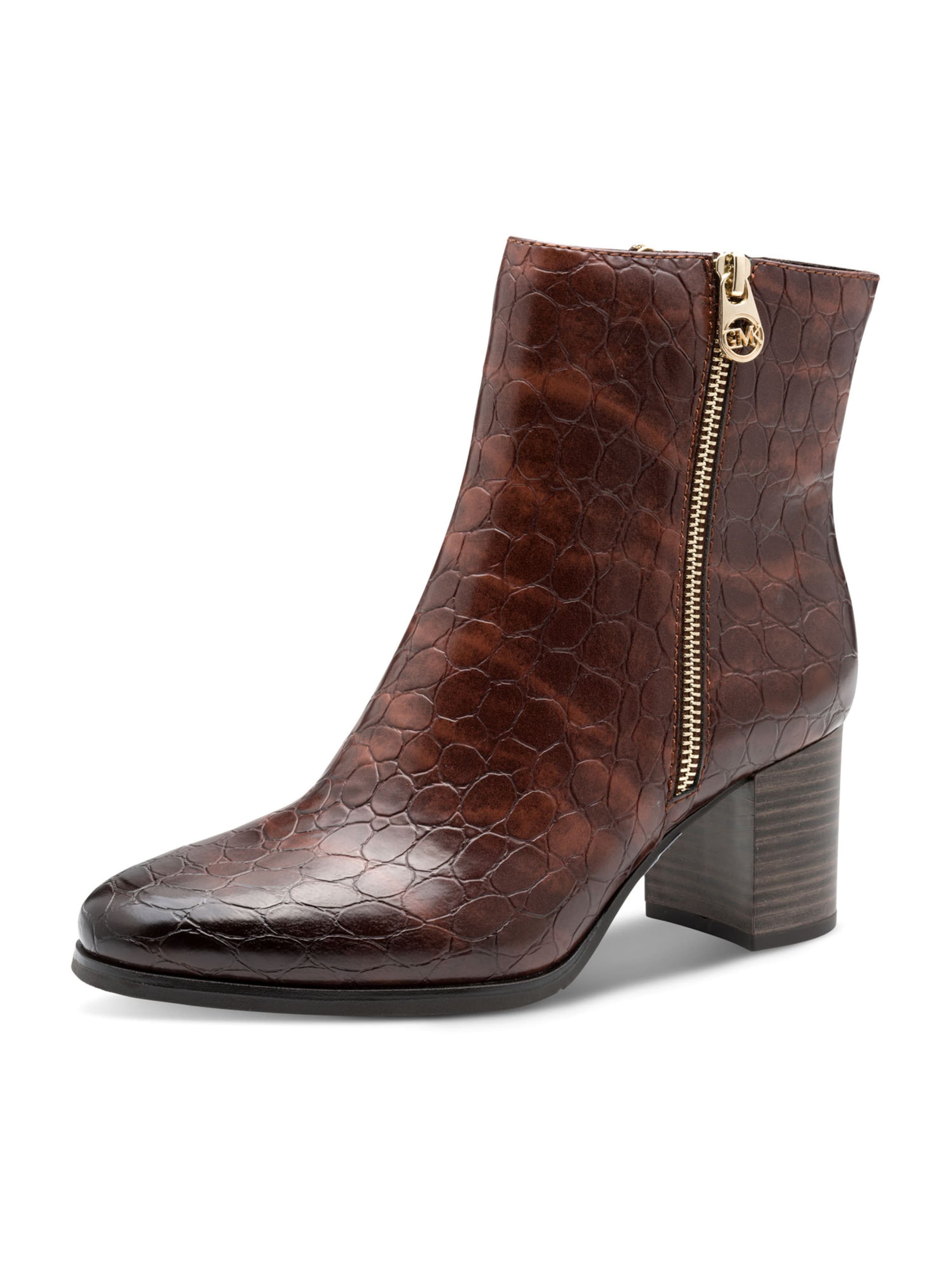MARCO TOZZI Ankle Boots in Brown: front