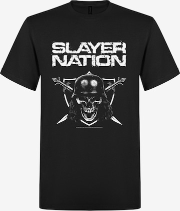 Slayer Koszulka 'Slayer Nation T-Shirt' w kolorze czarny: przód