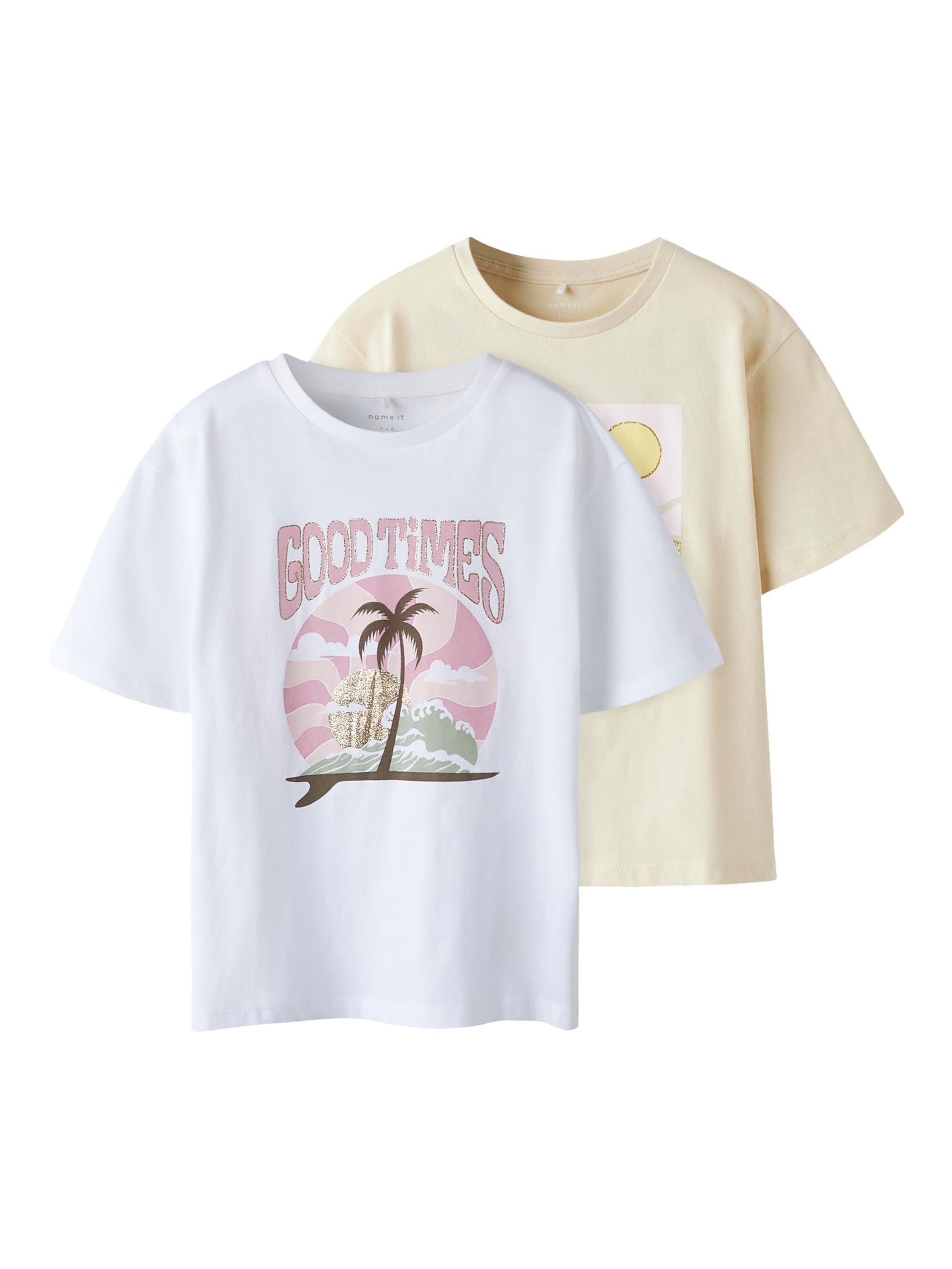 NAME IT T-Shirt 'NKFJekan' in Beige