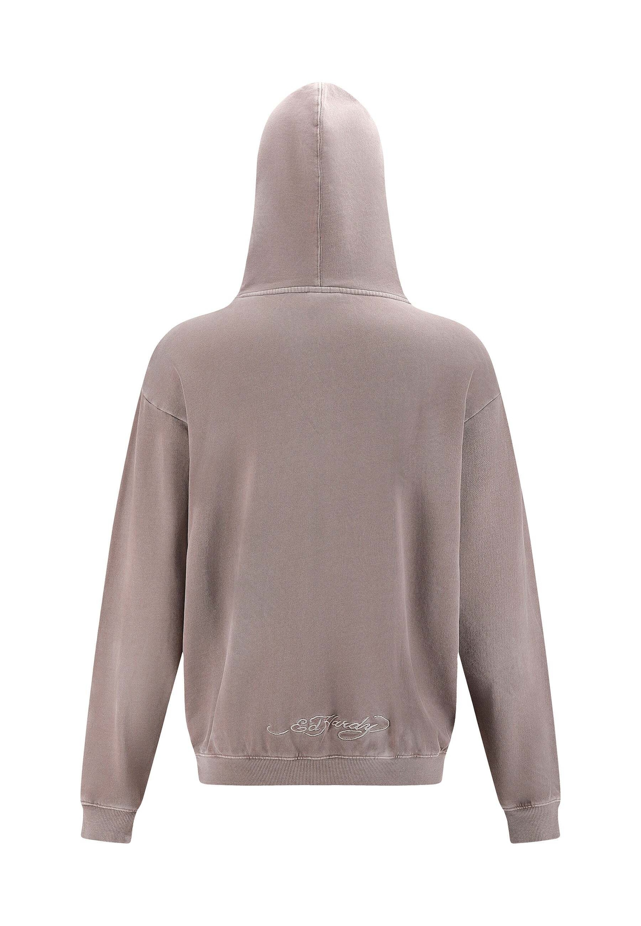 Ed Hardy Sweatshirt 'Battle Dragon' i grå