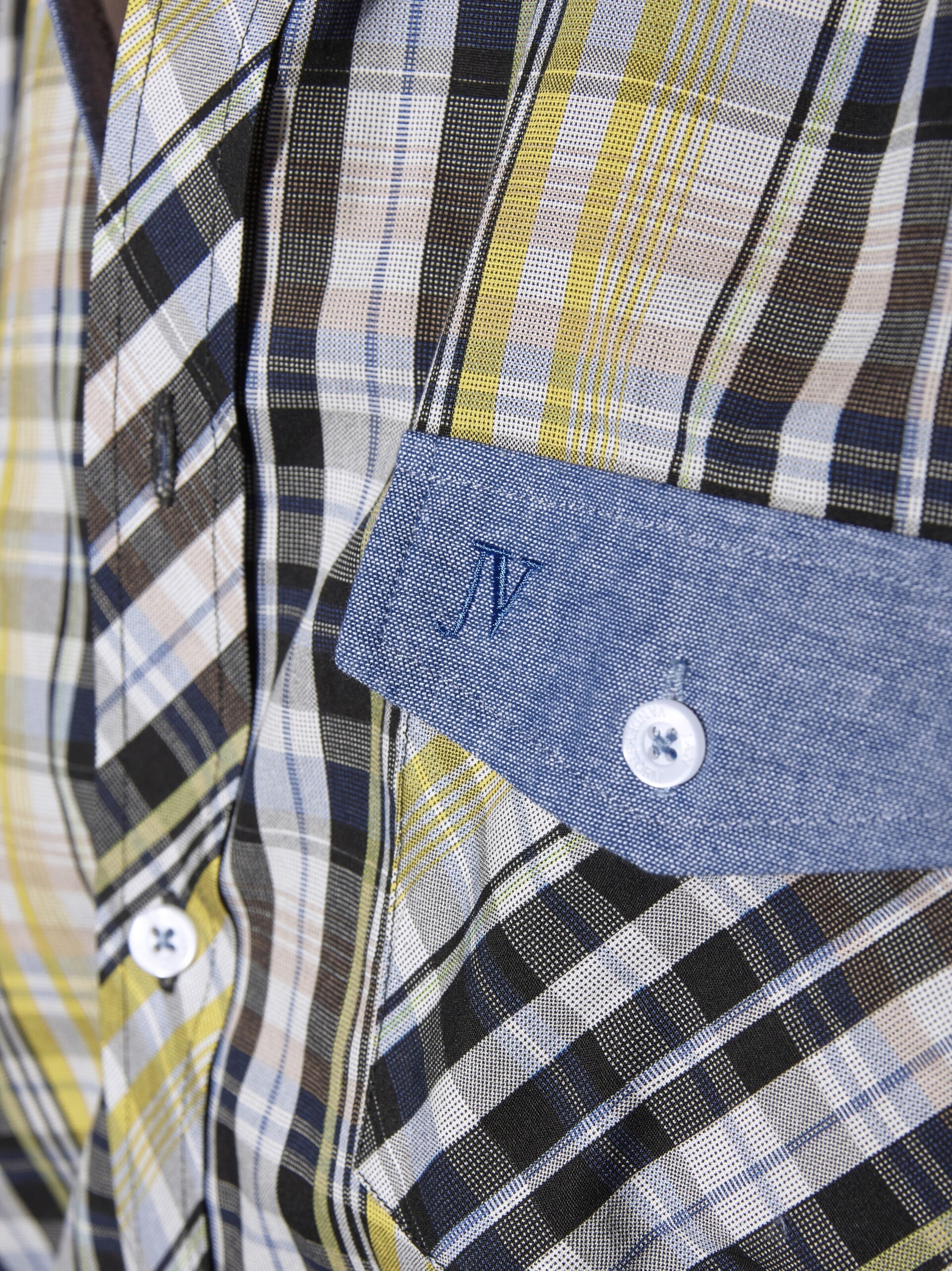 Jan Vanderstorm Comfort fit Button Up Shirt ' Perben ' in Yellow