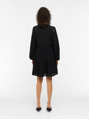 OBJECT Dress 'Broderie Anglaise' in Black