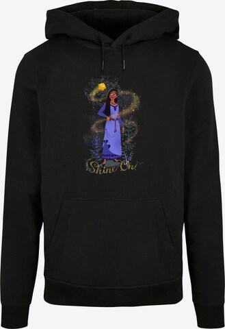 ABSOLUTE CULT Sweatshirt 'Wish - Shine On Asha Standing' in Zwart: voorkant