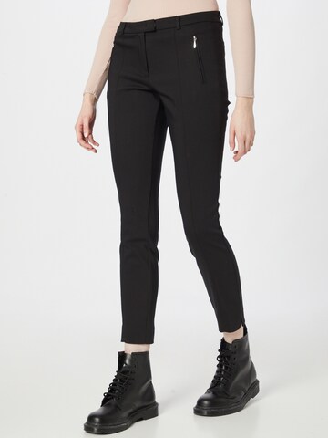 MORE & MORE Slimfit Παντελόνι σε μαύρο: μπροστά