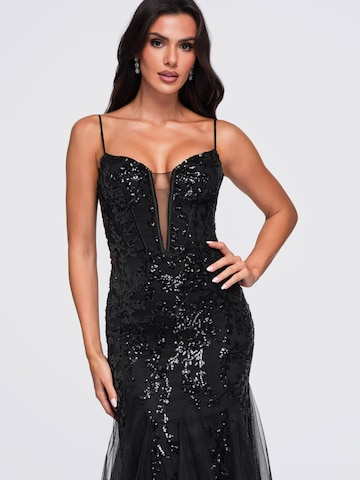 Robe de soirée Ombre en noir