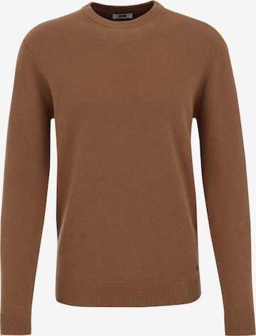 Pull-over WE Fashion en marron : devant