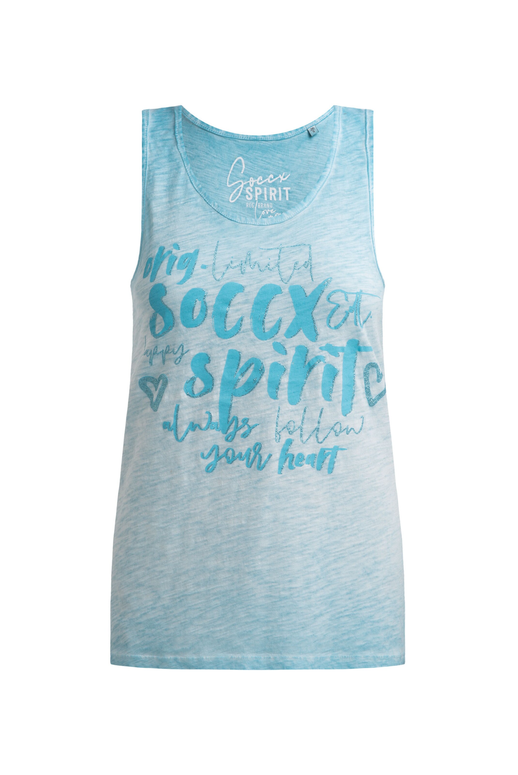 Soccx Top in Blue: front