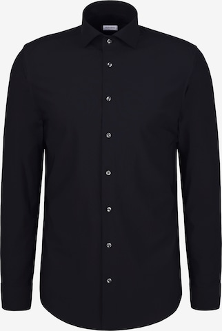 SEIDENSTICKER Business shirt in Black: front