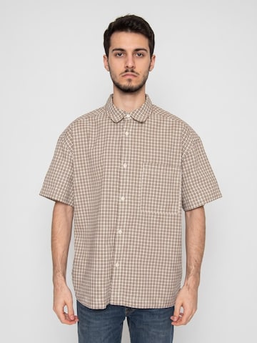 Fit confort Chemise 'S/S Shirt' Only & Sons en gris