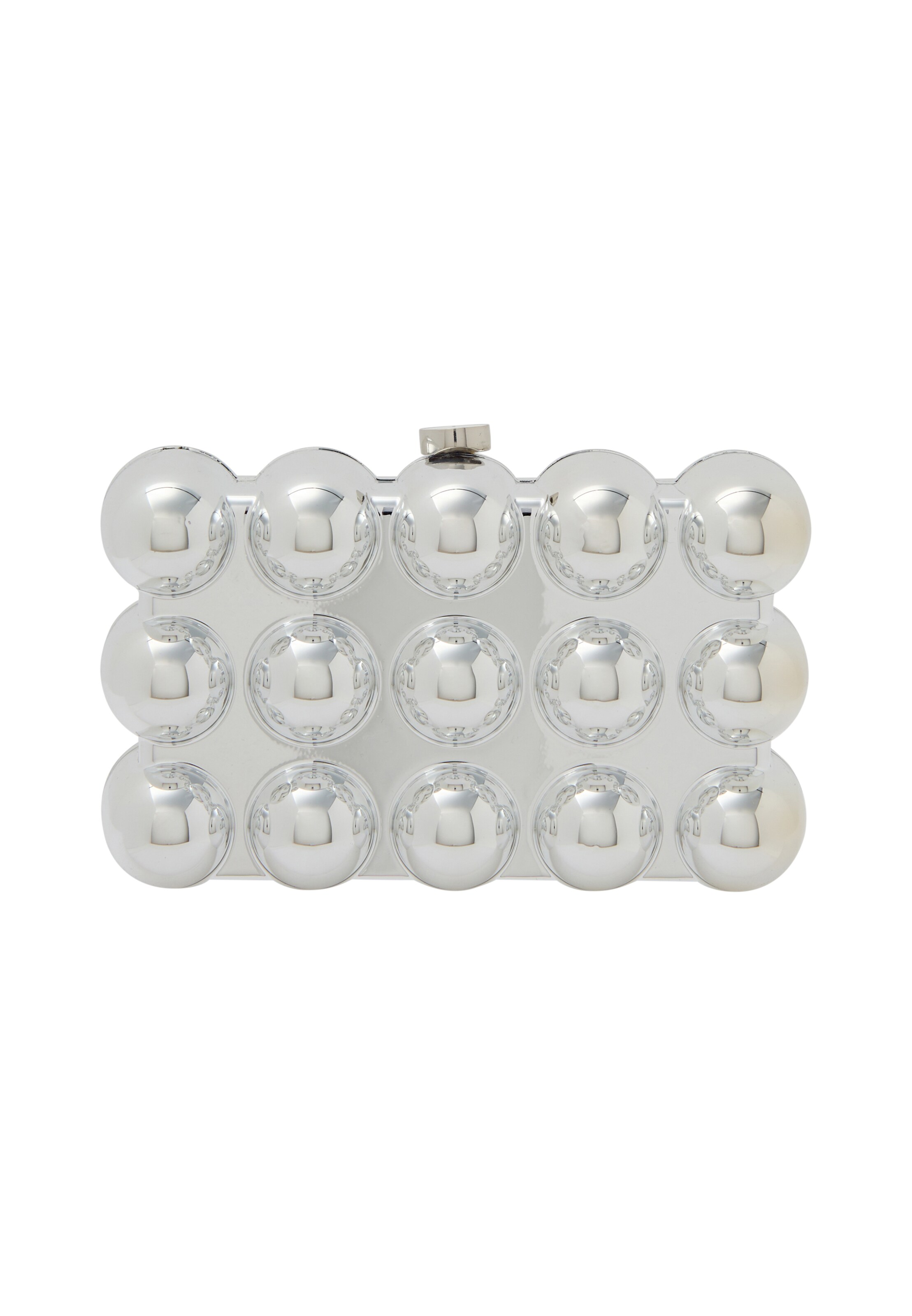 KRZY Клатч в Серебристый: спереди