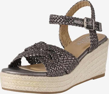 BULLBOXER Sandals in Grey: front