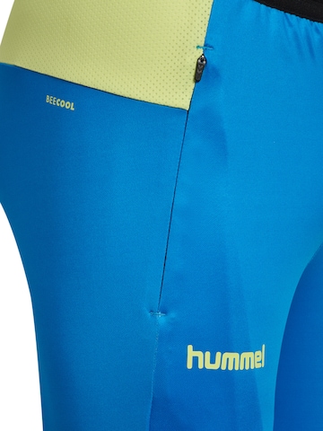 Hummel Skinny Sporthose in Blau