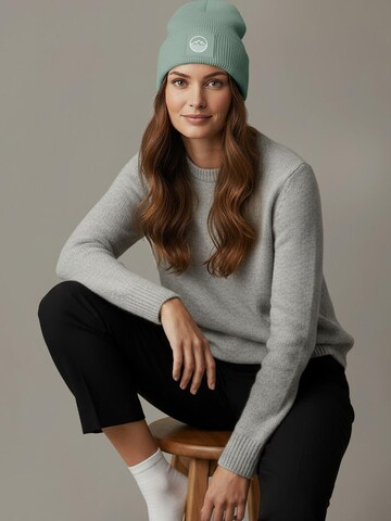 Neverless Beanie 'Mountain' in Green: front