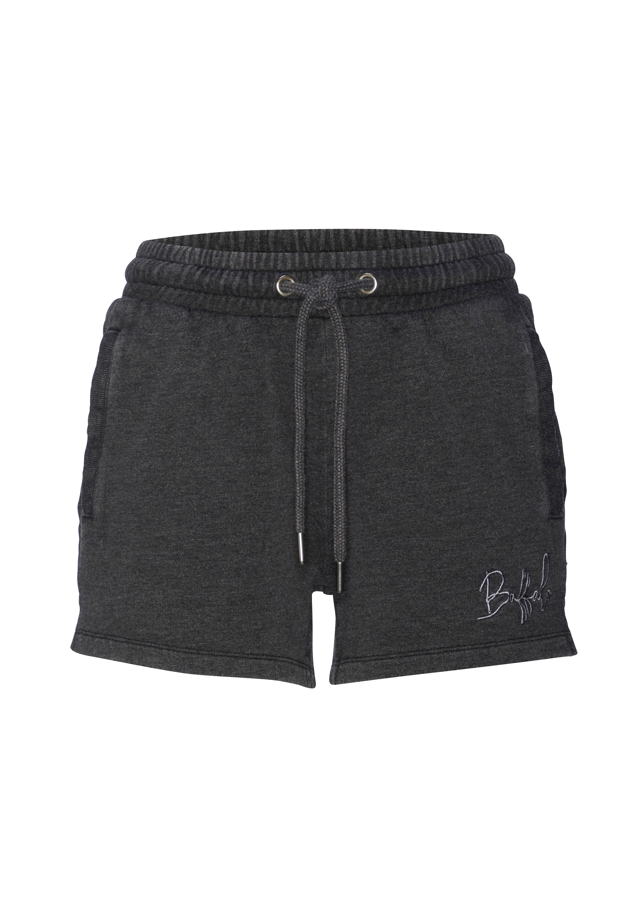 BUFFALO Regular Shorty in Black: front