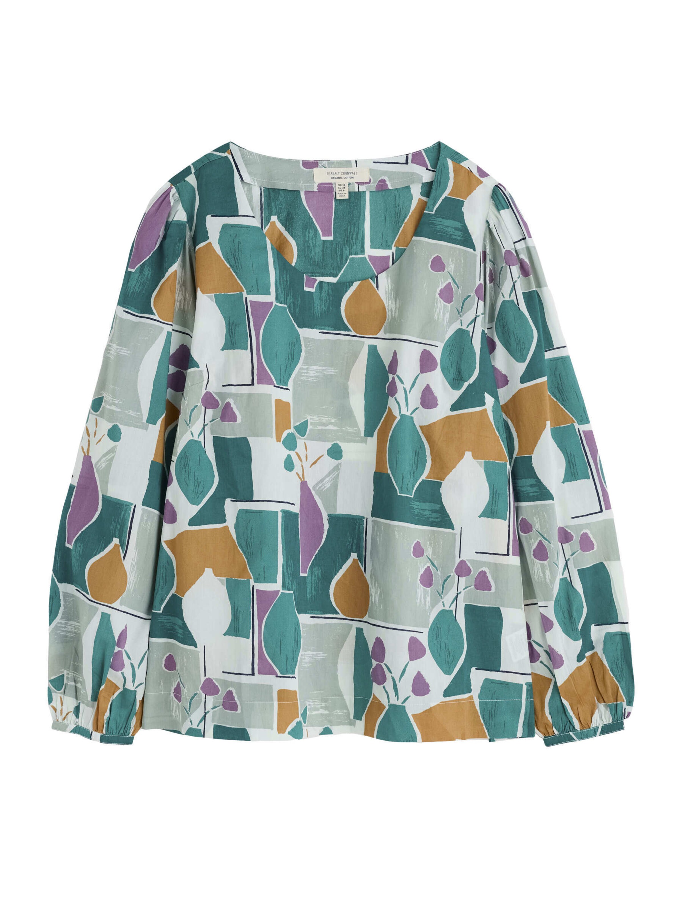 Seasalt Cornwall Blouse 'Quill' in Blue: front