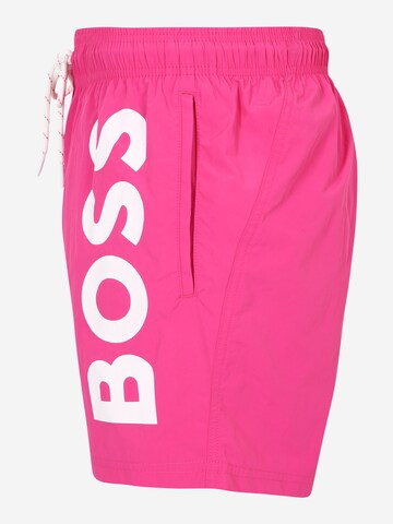 BOSS Black Badeshorts 'Octopus' in Pink