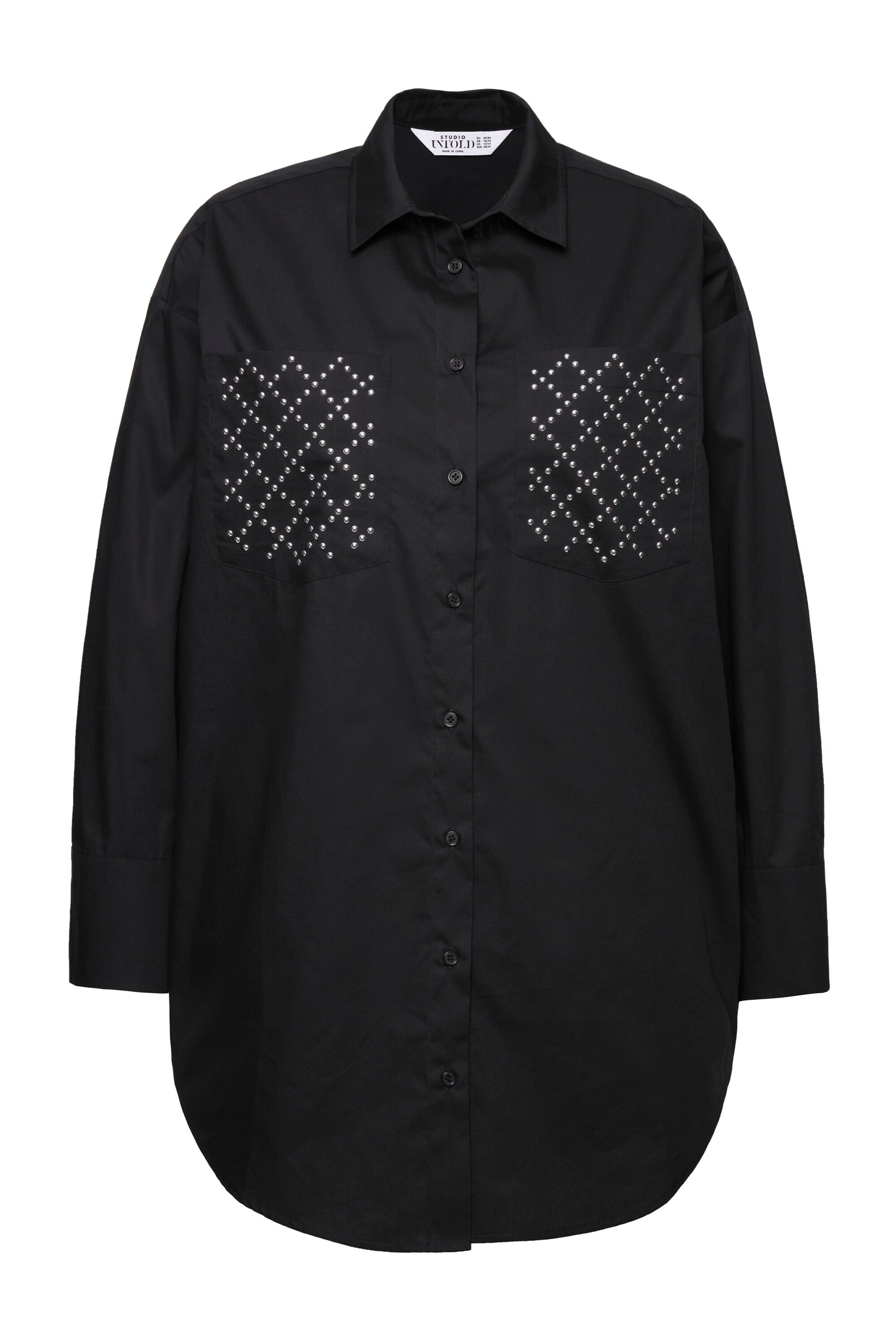 Studio Untold Bluse in Schwarz: Vorderseite