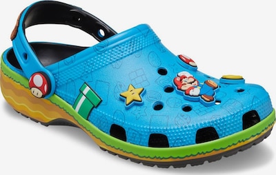 Crocs Pantofle 'Super Mario' ve velikosti 36-37 - azurová / žlutá / světle zelená / červená, Produkt