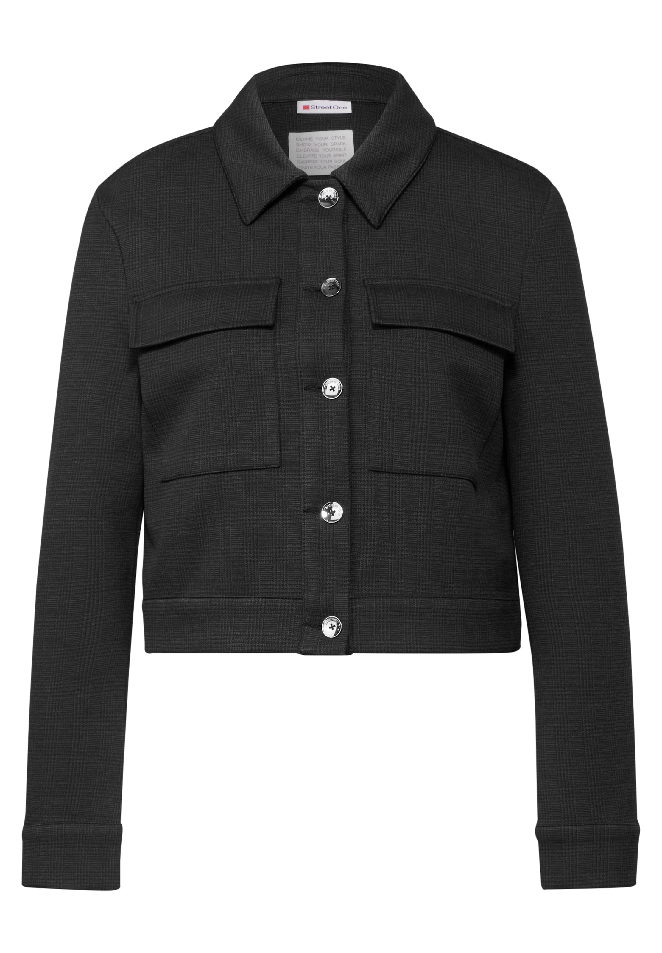 STREET ONE Between-Season Jacket in Black: front