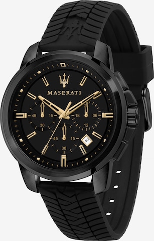 Maserati Uhr in Schwarz: predná strana