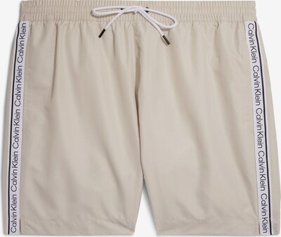 Calvin Klein Swimwear Kratke kopalne hlače | greige / črna / bela barva, Prikaz izdelka