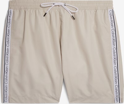 Calvin Klein Swimwear Badshorts i greige / svart / vit, Produktvy