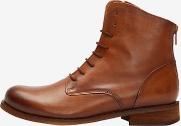 FELMINI Lace-Up Ankle Boots in Brown