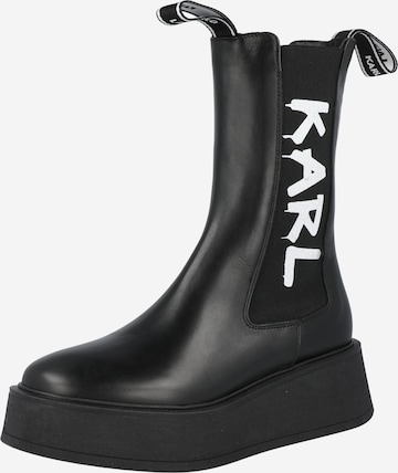 Karl Lagerfeld Chelsea Boots 'ZEPHYR' in Black: front