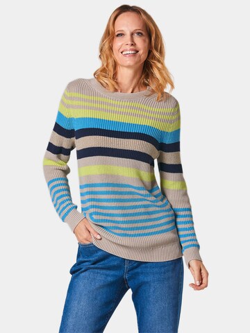 Goldner Pullover in Mischfarben: predná strana