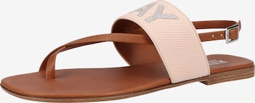 REPLAY T-Bar Sandals in Pink: front