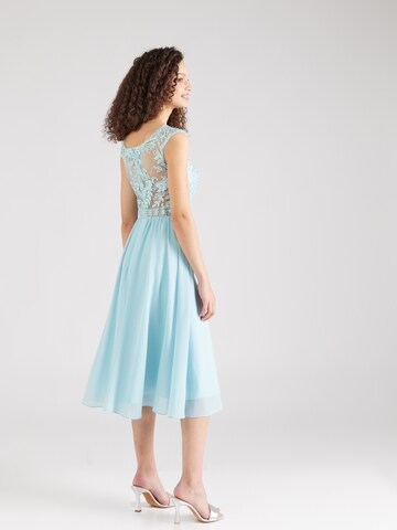 Robe de cocktail Laona en bleu