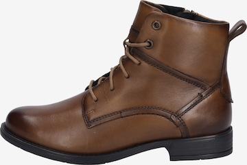 JOSEF SEIBEL Lace-up bootie 'Simona 05' in Brown: front